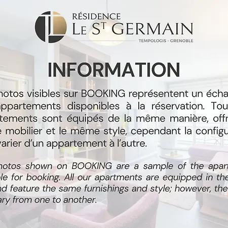 Aparthotel Apparthotel Tempologis Saint-Germain - Parking Gratuit Et Appartements Avec Balcon 3*